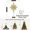 Christmas Tree Topper, USB Powered Remote Controlled 14 Inch (Gold F)